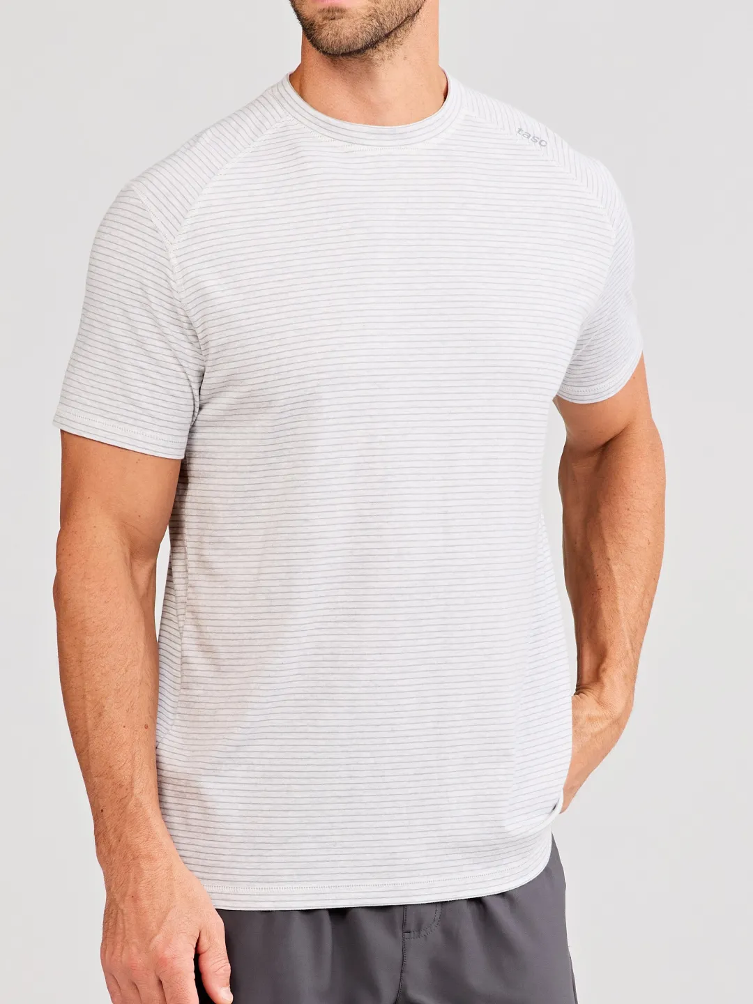 tasc Carrollton Fitness T-Shirt - Mini Stripe