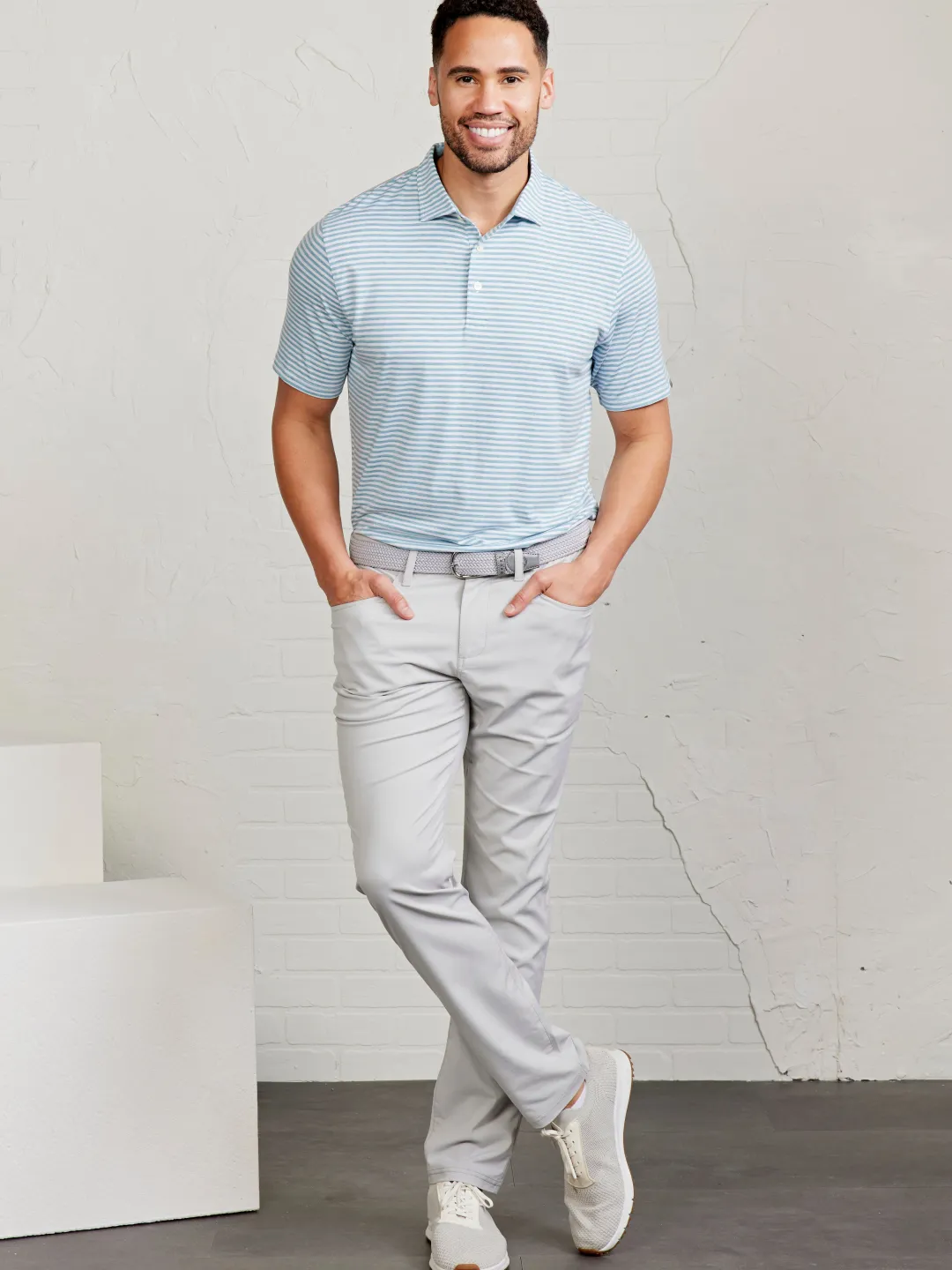 tasc Cloud Polo - Air Stripe