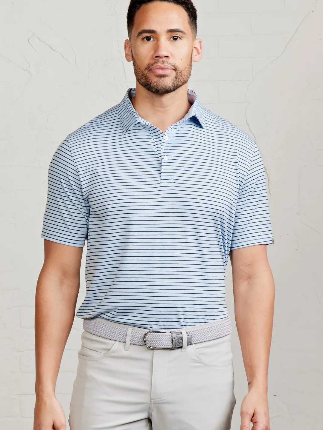 tasc Cloud Polo - Brookline Stripe
