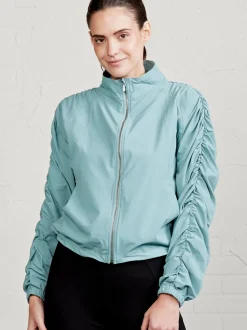 Women tasc Jet Set Ruched Windbreaker