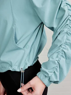 Women tasc Jet Set Ruched Windbreaker