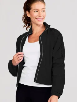 Women tasc Jet Set Ruched Windbreaker