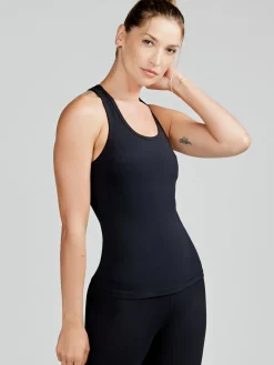 Women tasc Sculptive Racer Back Tank with Built-in Bra