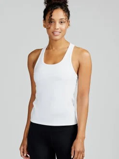 Women tasc Sculptive Racer Back Tank with Built-in Bra