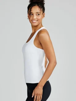 Women tasc Sculptive Racer Back Tank with Built-in Bra