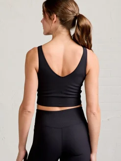 Women tasc Sculptive Rib Crop Tank
