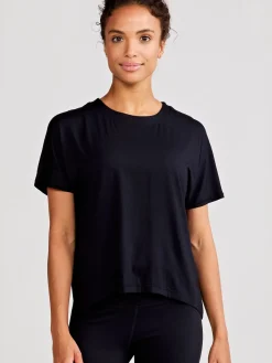 Women tasc Uptown Luxe Cross Back T-Shirt