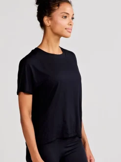 Women tasc Uptown Luxe Cross Back T-Shirt