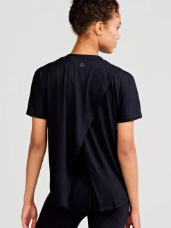 Women tasc Uptown Luxe Cross Back T-Shirt